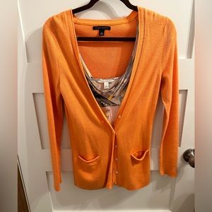 Orange Banana Republic Cardigan